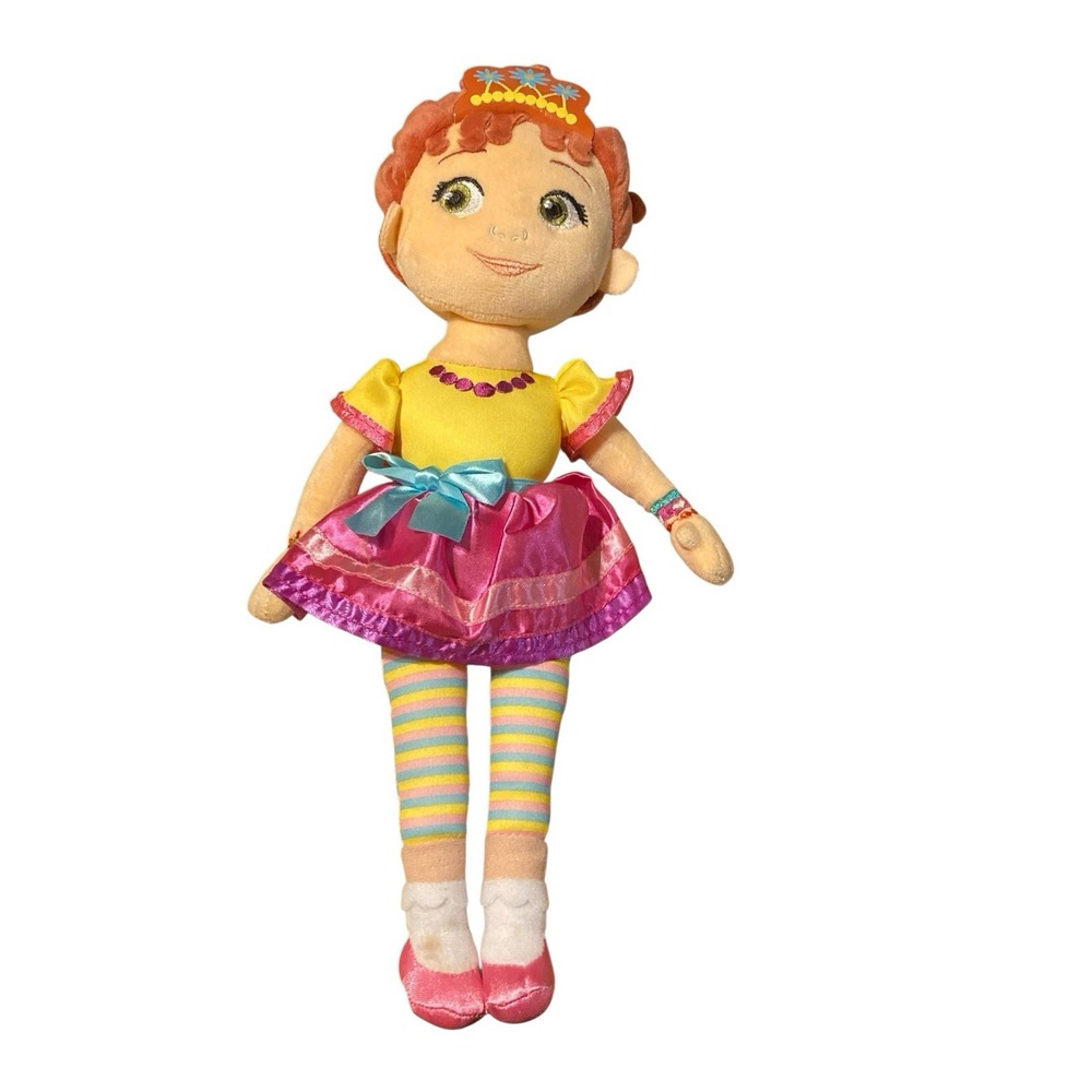 Disney Store FANCY NANCY Plush Stuffed Doll 14" Embroidered Details